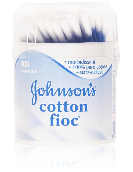 Johnson's Cotton Fioc - 100 Bastoncini Cotonati